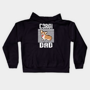 Corgi Dad Proud Dogs Kids Hoodie